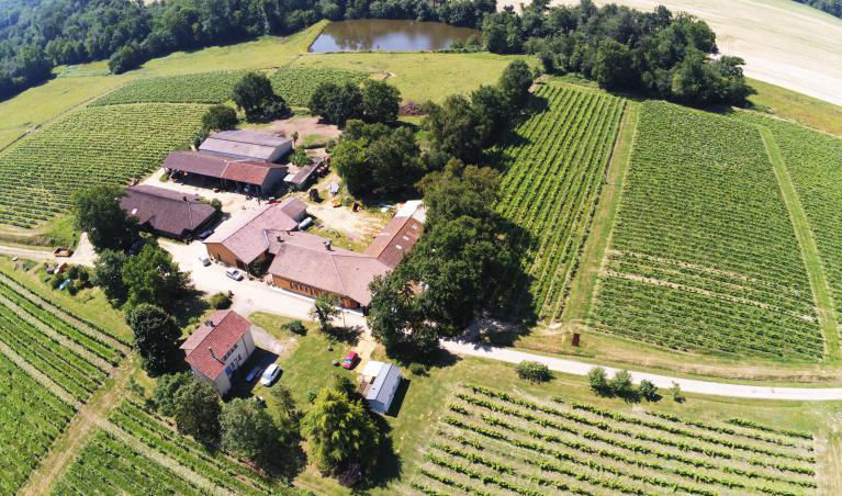 Domaine de Jean-Bon Estate from above