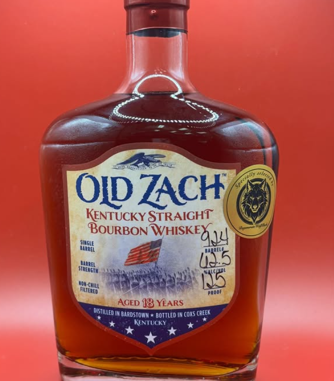 Old Zach 18 Year Kentucky Bourbon Degenerate Wolfpack Single Barrel Barrel Strength