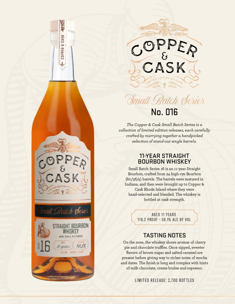 Copper & Cask New Release: Small Batch Series 016 11-year Straight Bourbon
