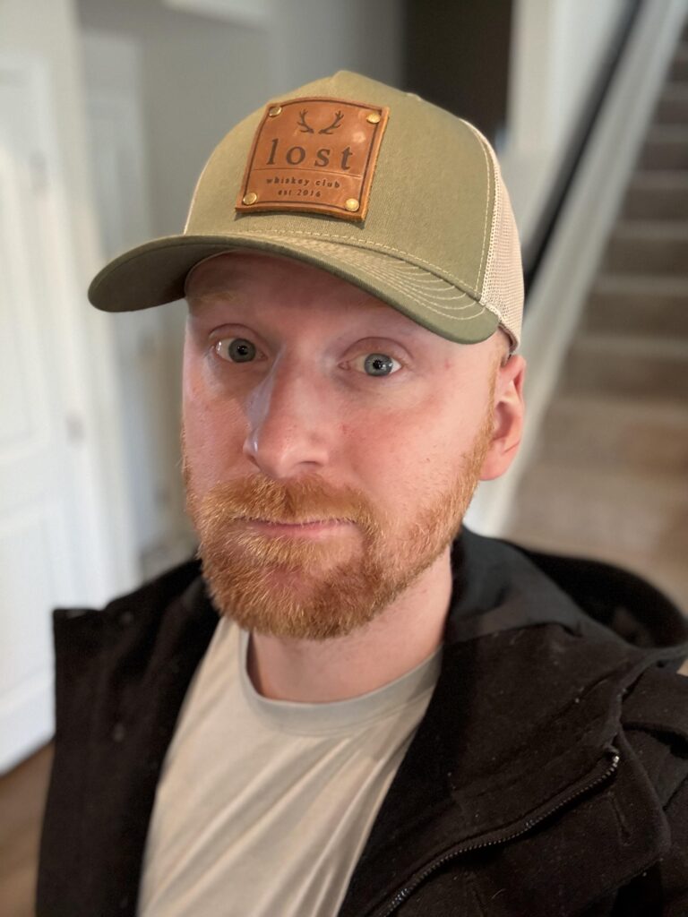 E.S. Pope in new Lost Whiskey Club hat