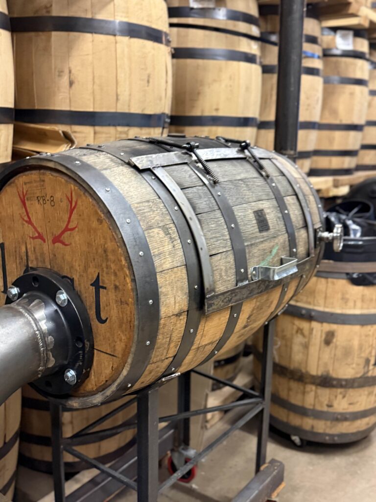 Lost Whiskey Club whiskey barrel smoker/grill