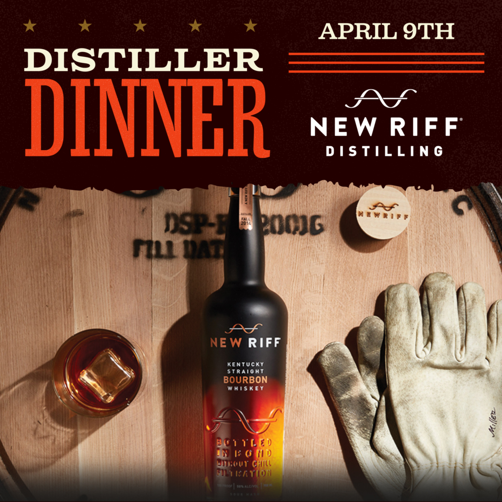 Kentucky Bourbon Festival Distiller Dinner with New Riff Distilling