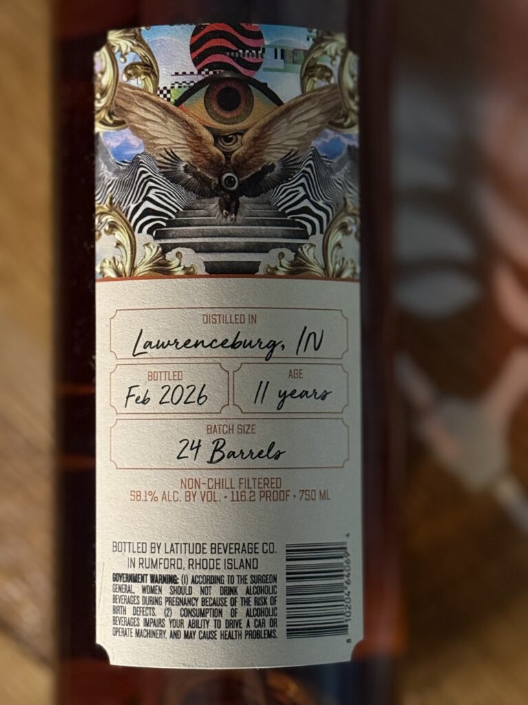 Copper & Cask Small Batch Series 16 clean back label