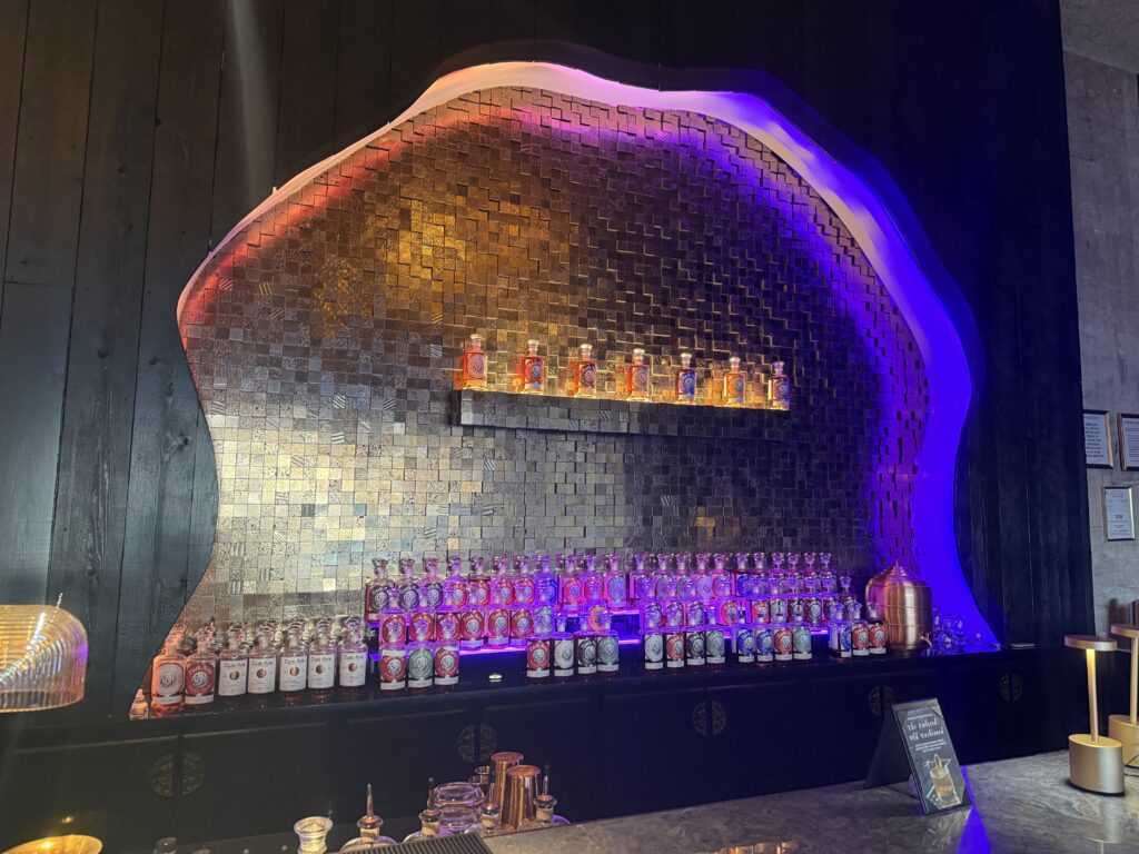 Dark Arts Whiskey House tasting bar alcove