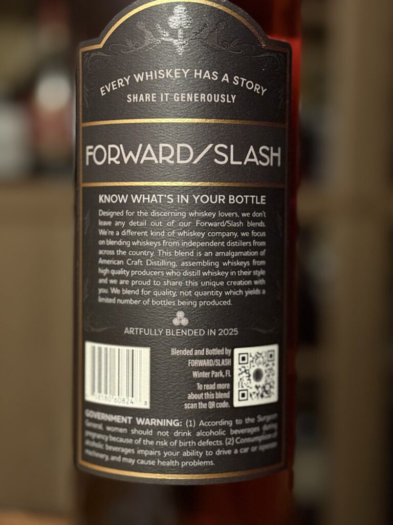 Forward Slash Quintessium back label