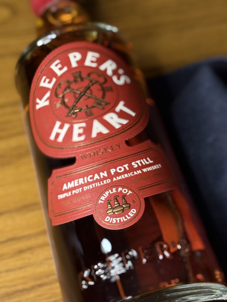Keeper's Heart American Pot Still Whiskey close-up 