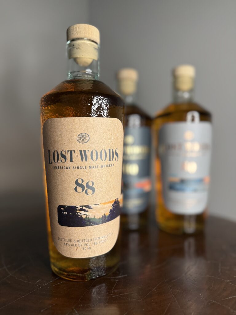Lost Woods American Single Malt Lineup with focus on 88 proof