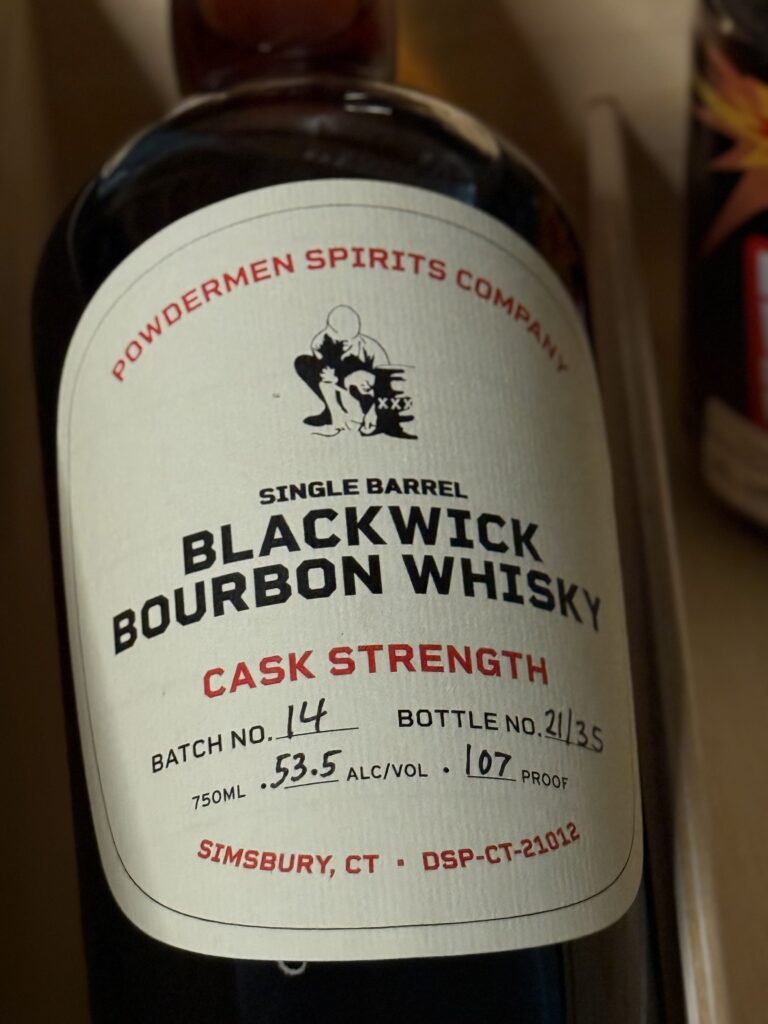 Powdermen Blackwick Batch 014 Front Label