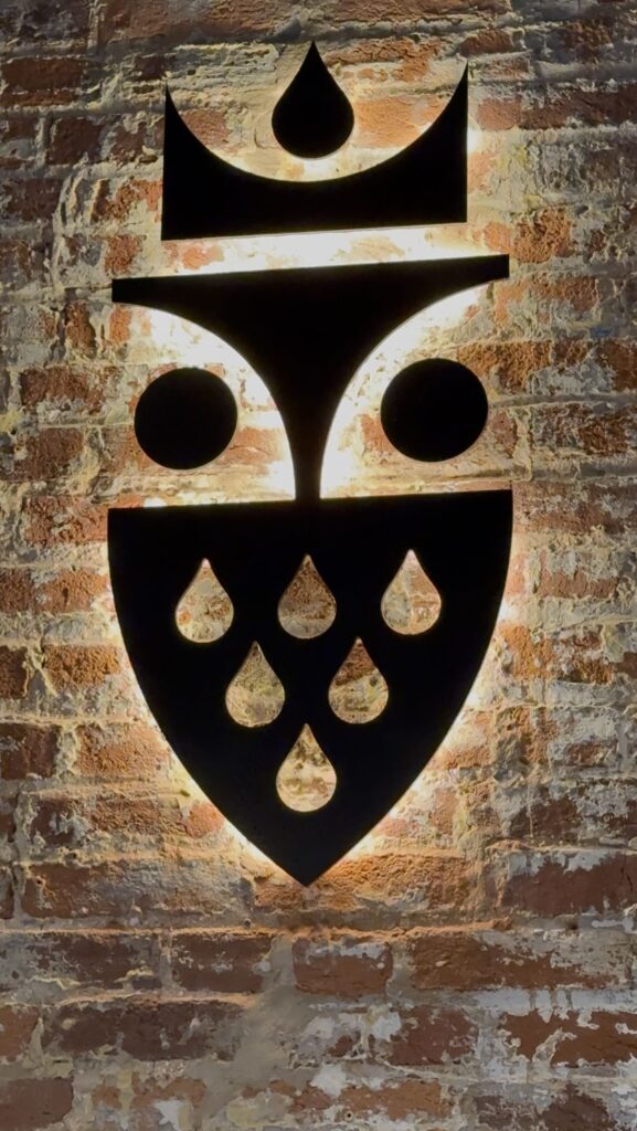 True Standard tasting room logo sign