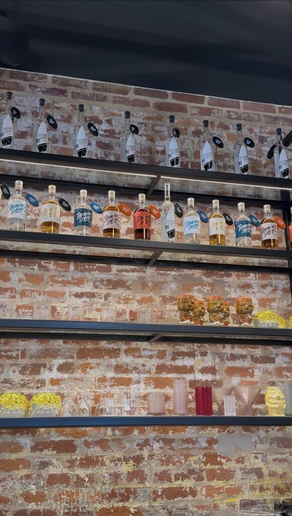 True Standard tasting room rum shelf