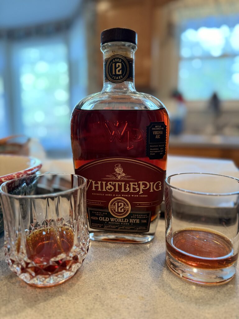 Whistlepig 12 yr Old World Rye VA ABC Bespoke Blend