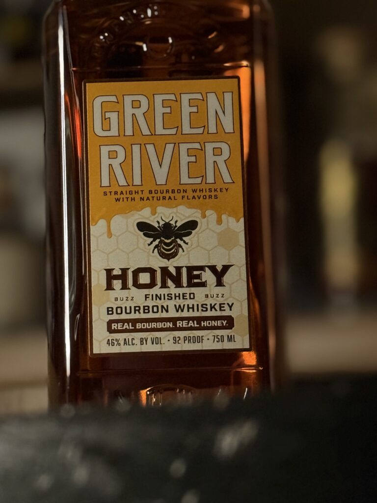 Green River Honey Bourbon label close-up