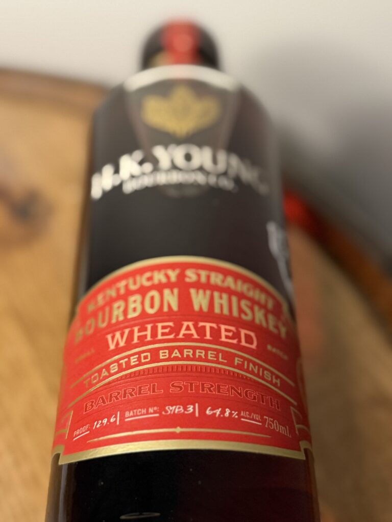 H.K. Young "The Bourbon Bishop x Bourbon Papi" Toasted Wheated Bourbon Single Barrel bottom label