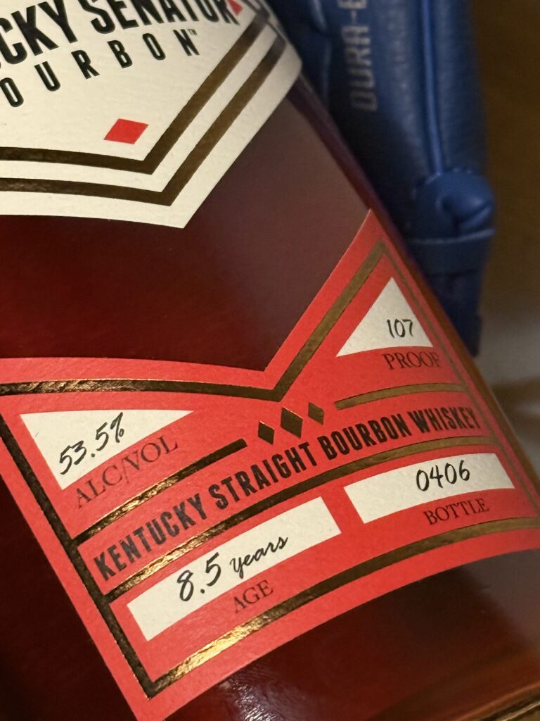 Kentucky Senator Batch 7 Jim Bunning bottom label and stats