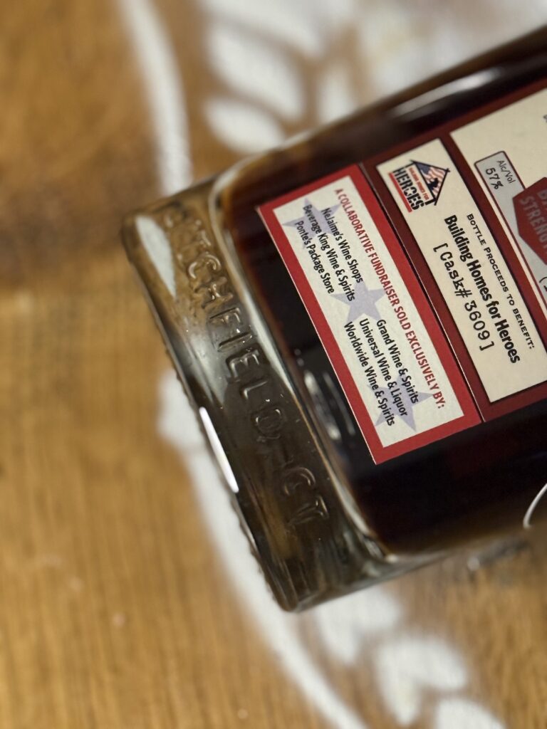 Litchfield Cherry Bourbon bottle bottom embossed with "Litchfield"