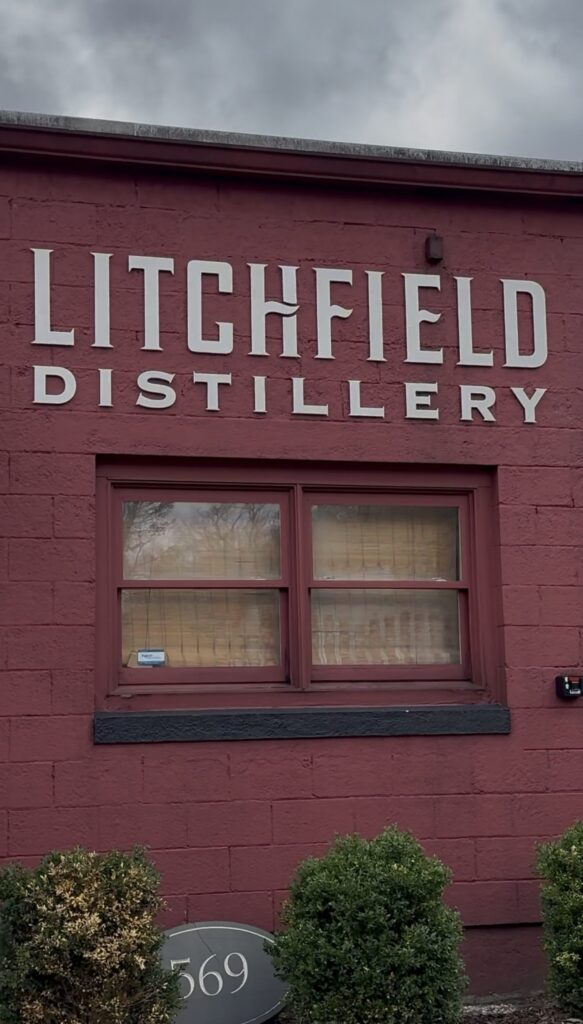 Litchfield Distillery outside building close up