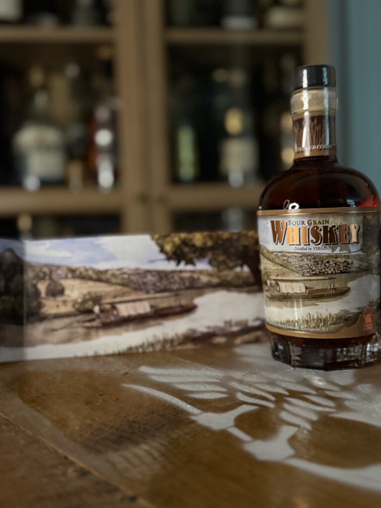 VA 250th Trio Four Grain Whiskey with pullout artwork