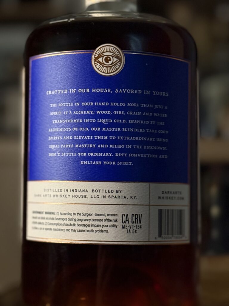 Dark Arts Empyrean Vol. 2 back label