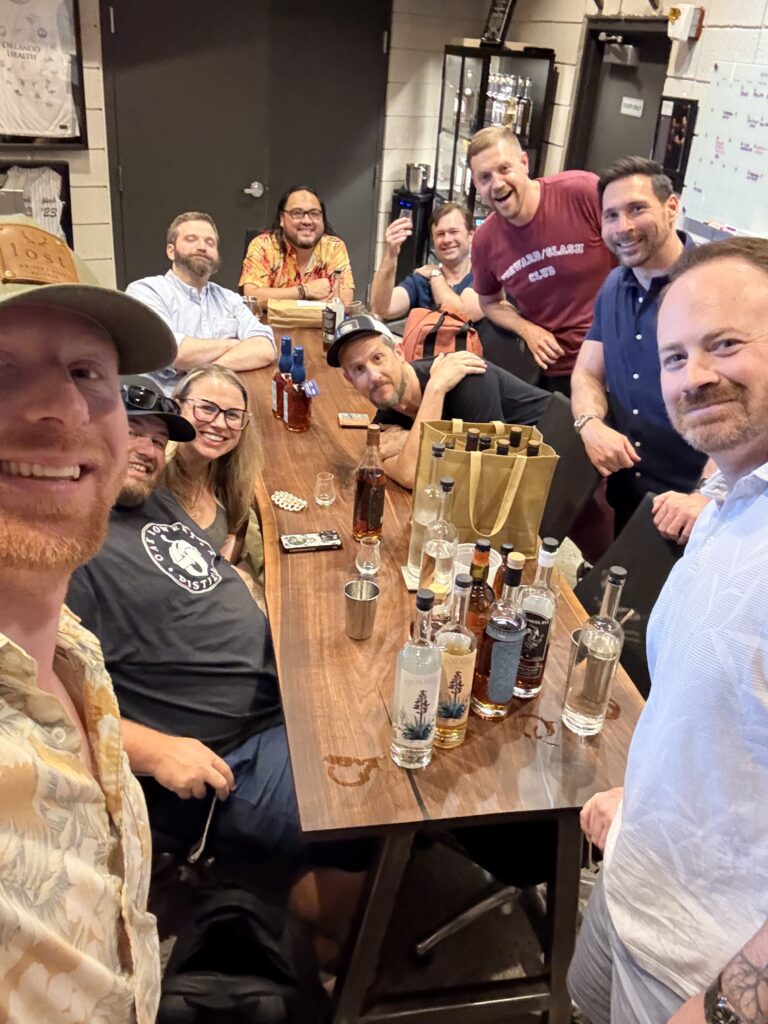 At Forward/Slash, people just slowly kept coming. Pictured Left to Right (Ethan Pope, Tim Bradstreet, Joshua Edson, Dan Hakker, Michael Buffa)