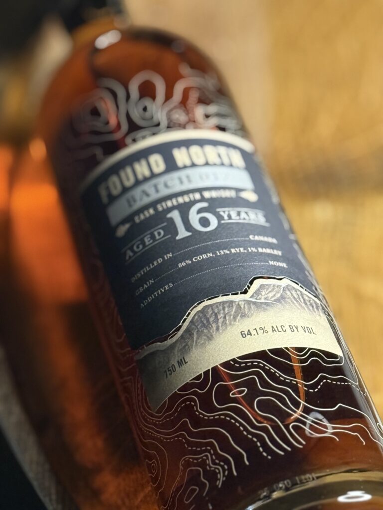 Found North Cask Strength Batch 012 lying on whiskey barrel