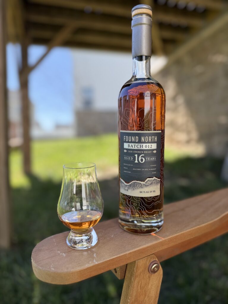 Found North Cask Strength Batch 012 freshly opened outside with full glass