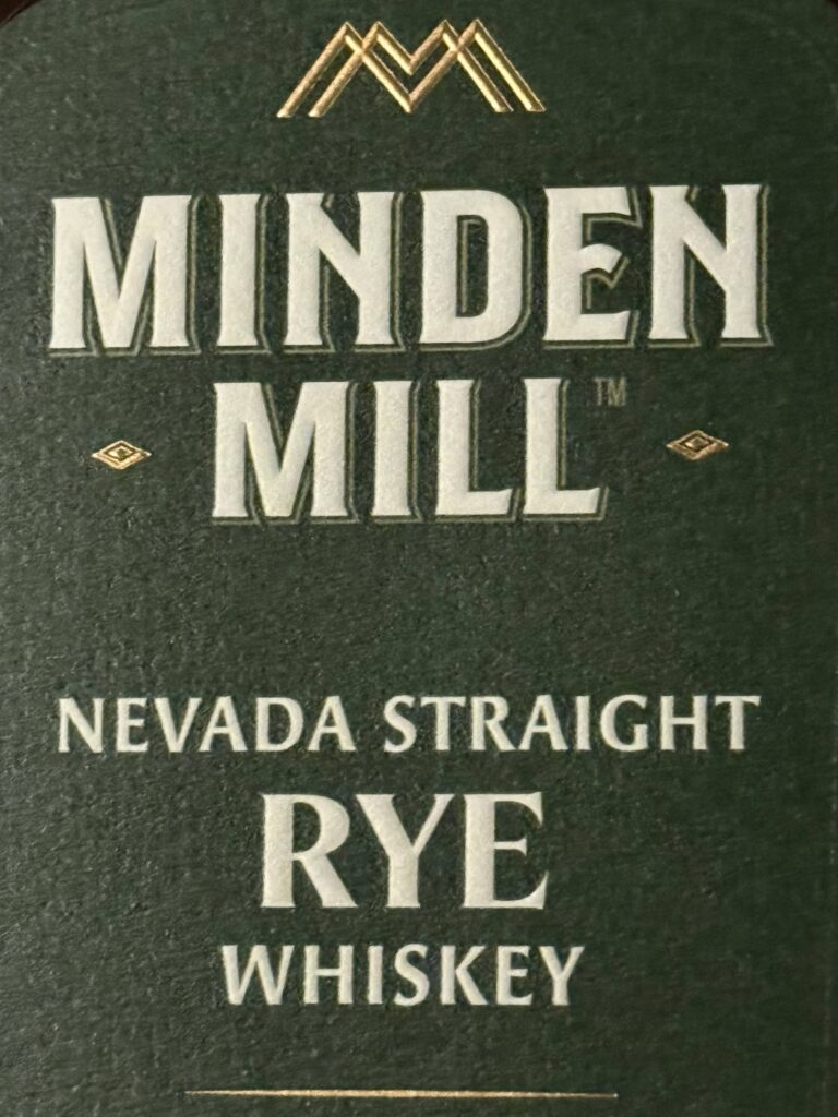 Minden Mill Rye close label