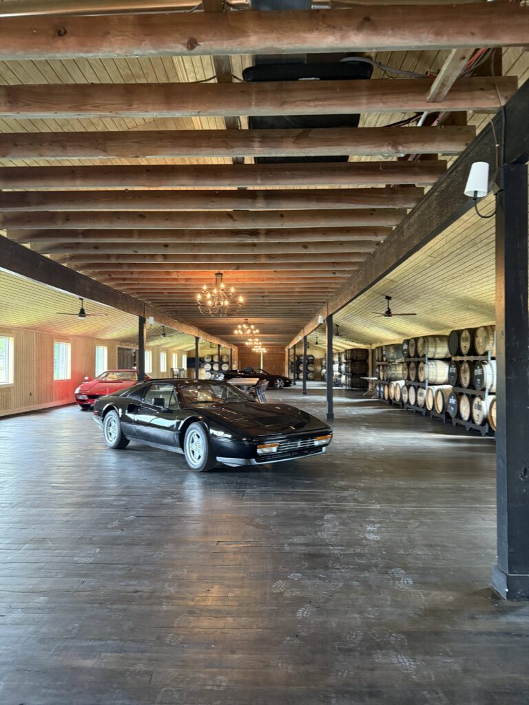 An event hall at the Reveries/Provenance estate which houses a multitude of old vintage cars