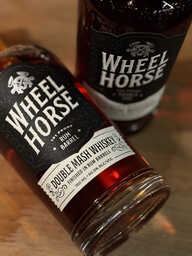 Wheel Horse's newest release, a rum finished double mashed rye