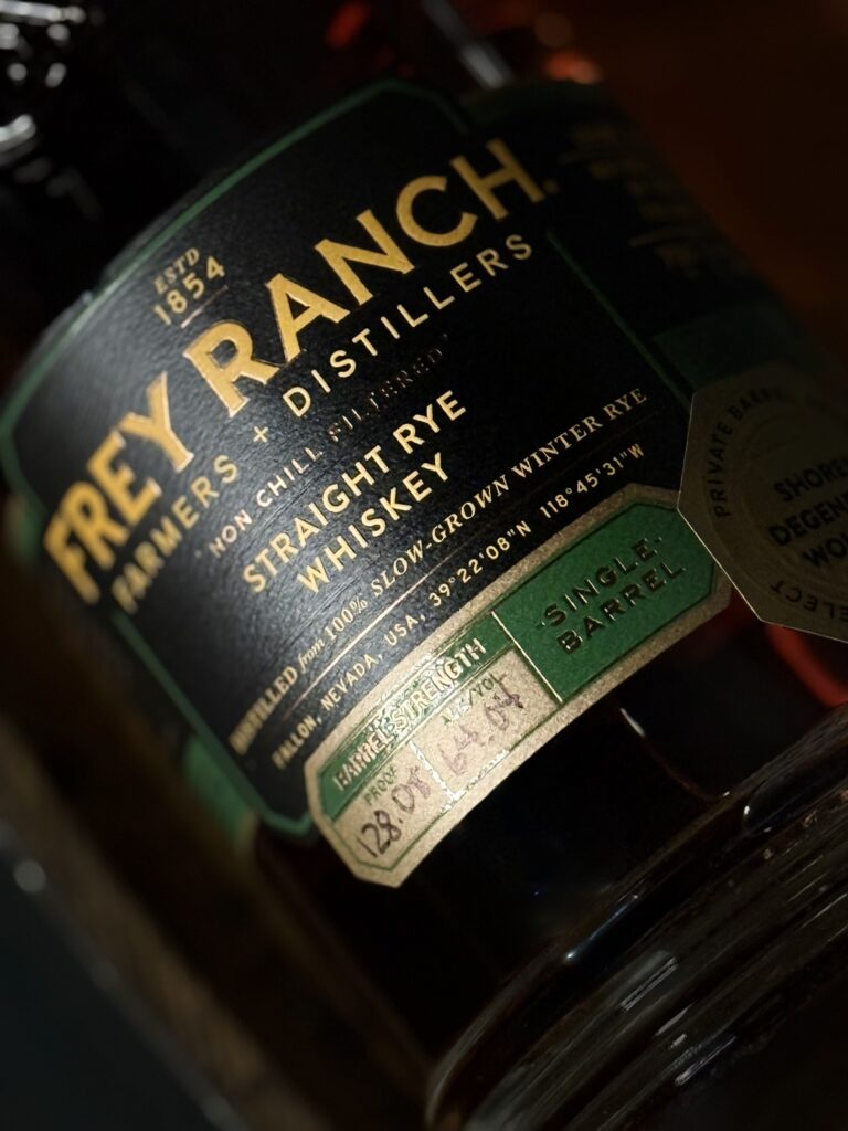 Frey Ranch Winter Rye Single Barrel close-up