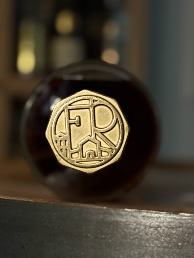 Every bottle of Frey Ranch has a heavy metal topper with the "FR" initials which adds a palpable component to the bottle