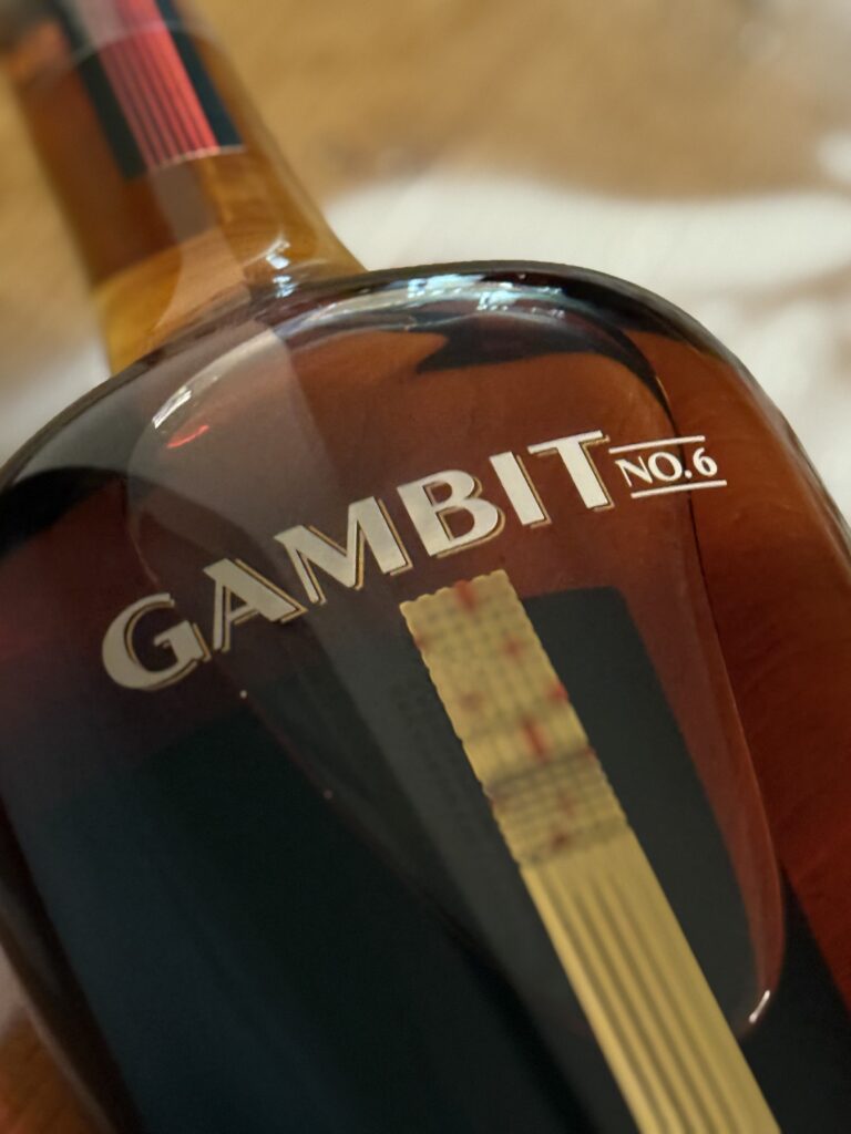 Gambit No. 6 close up of name and central design/logo