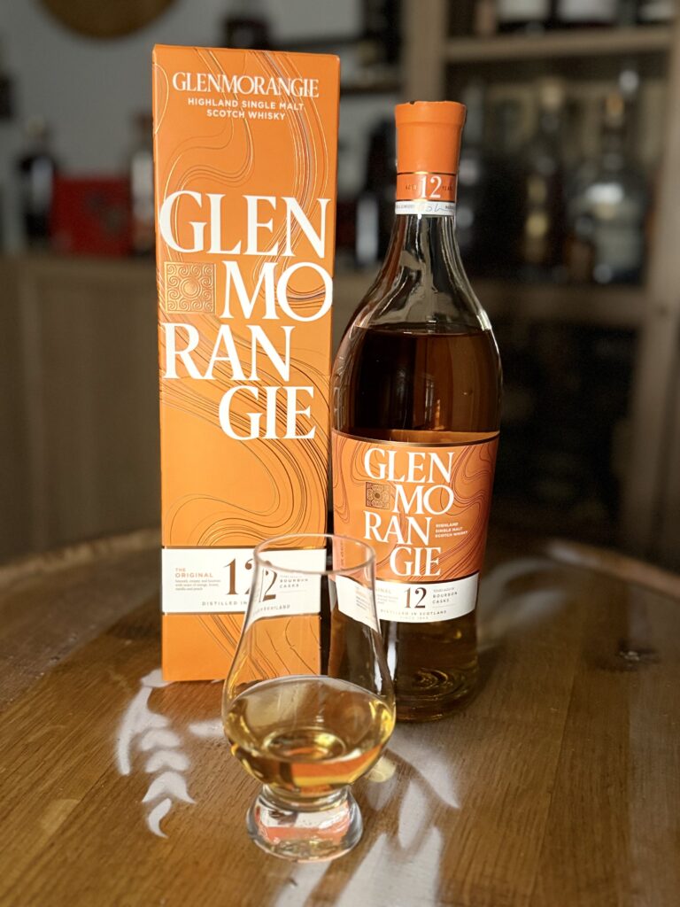 Glenmorangie "The Original" 12 Yr poured into glencairn