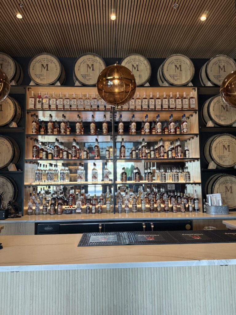 MurLarkey's pride and joy - their brand new, just completed tasting and cocktail bar where batched cocktails and small spirits tasters are served daily