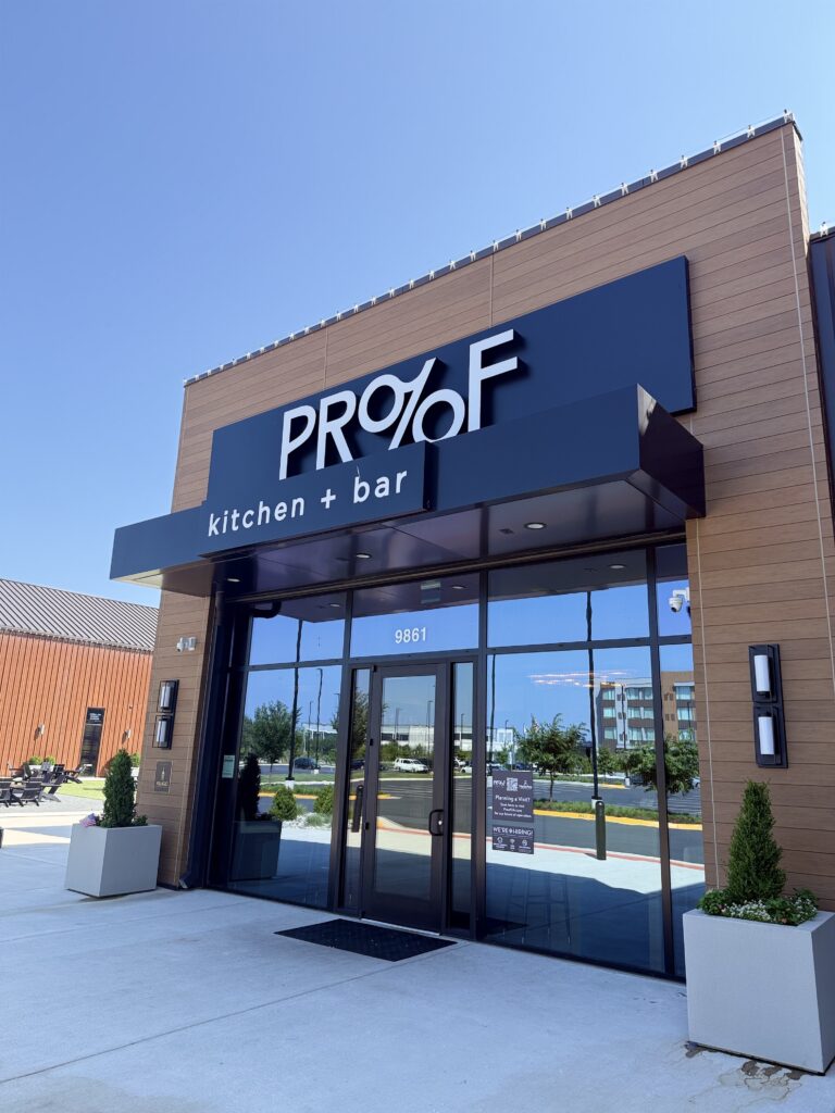 Attached directly to the distillery (and now separated by a transparent glass divider per ABC law), Proof provides an upscale cocktail and restaurant experience. While owned separately, they feature almost entirely MurLarkey spirits on their drink menu.