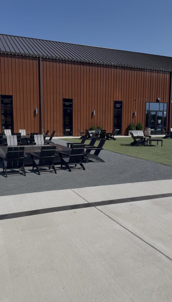 MurLarkey built their new rickhouse stylistically as a homage to the shipping containers where they used to house their barrels in Gainesville