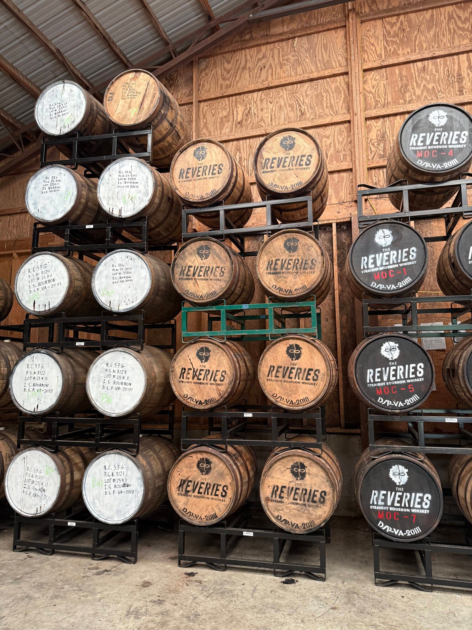 Within the single barrel rickhouse, Jay houses barrels ready to be picked as single barrels, finishing projects, and others that may become future special projects like the 2027 Raven