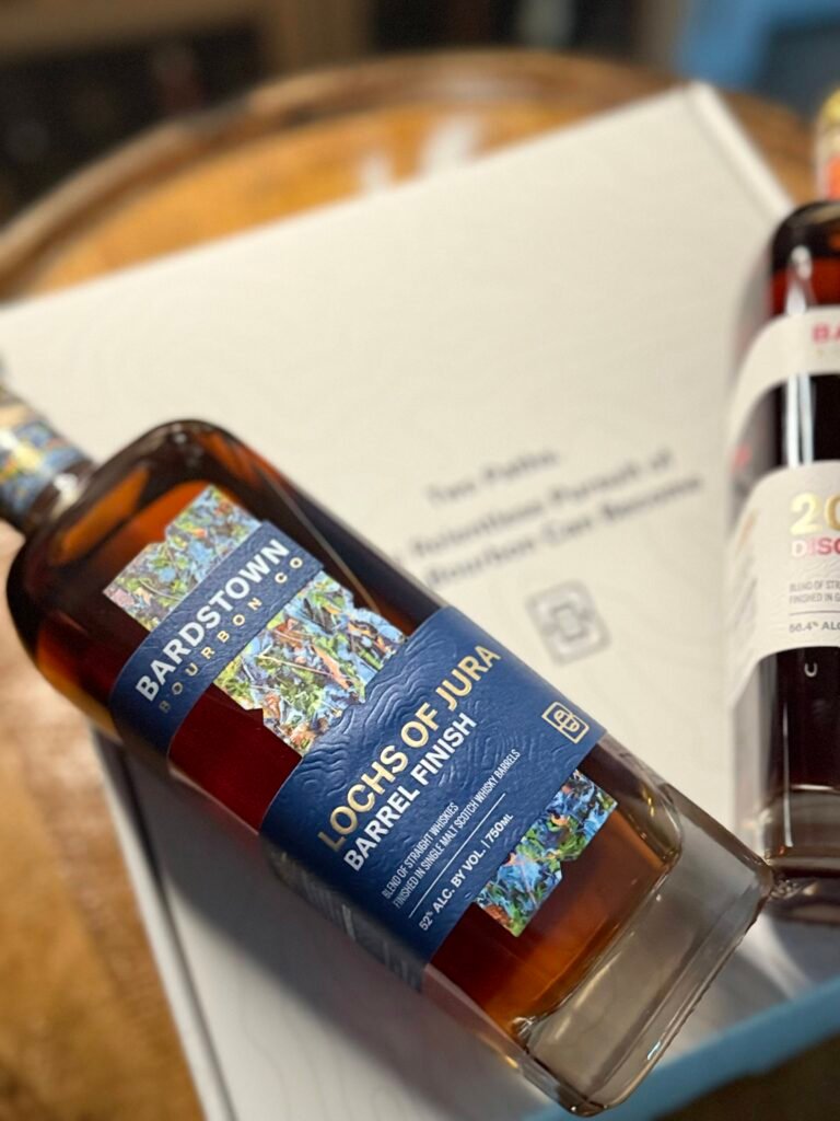 Bardstown Bourbon Company's Lochs of Jura lying on "Two Paths" box