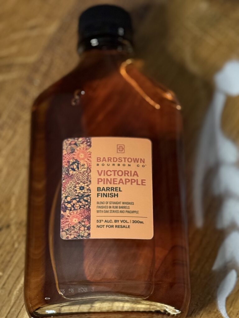 Bardstown Bourbon Company Victoria Pineapple sample from above