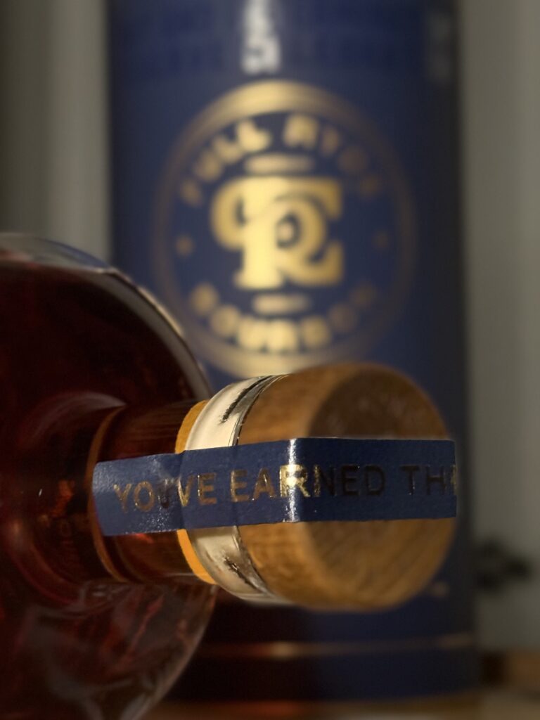 Full Ryde Bourbon Batch 2 topper "You've Earned This Moment" TM