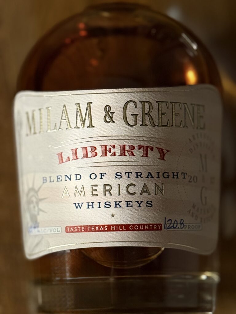 Milam & Greene's Liberty front label