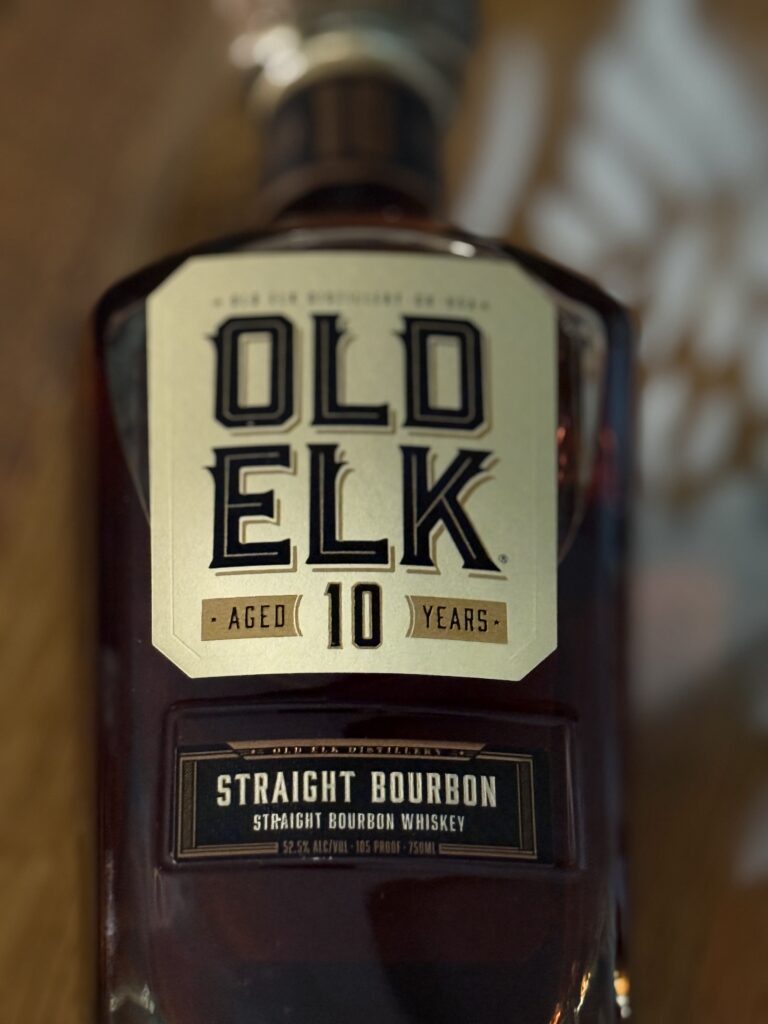 Old Elk 10-Year Bourbon label close-up