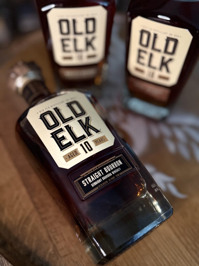 Old Elk 10-Year Bourbon lying beside the rest of the collection