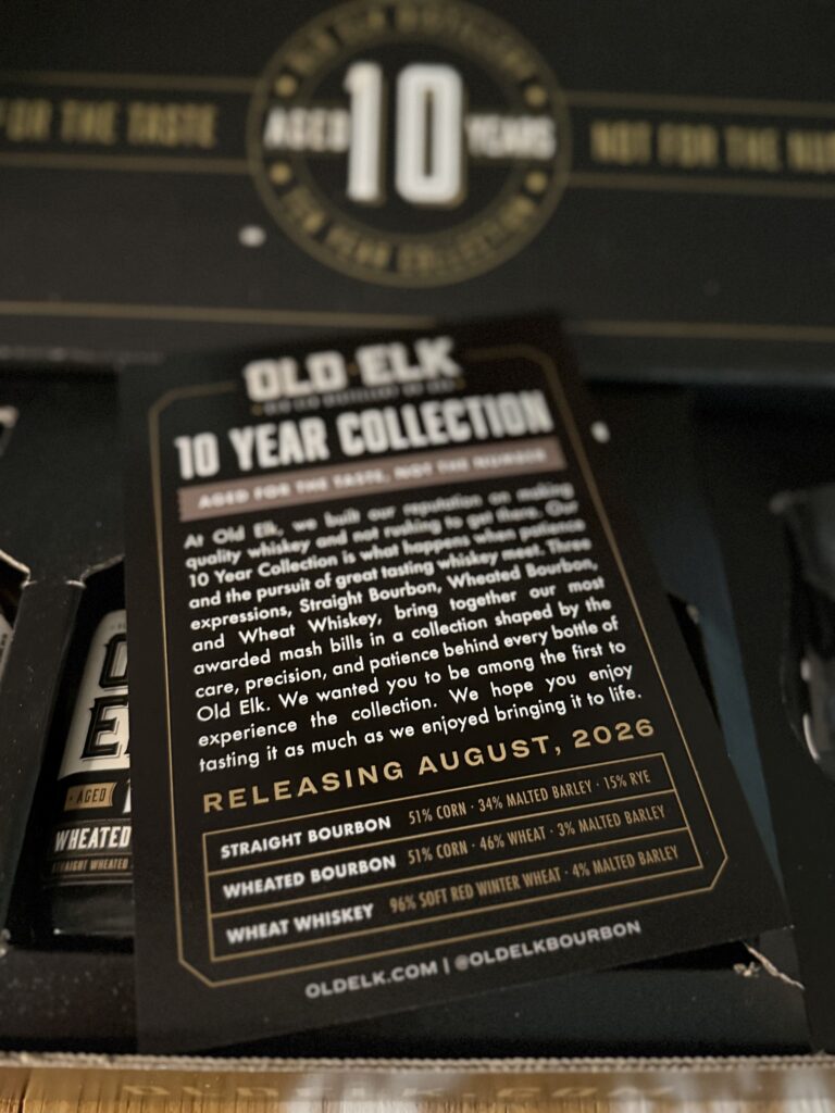 Old Elk 10-Year Collection stat sheet