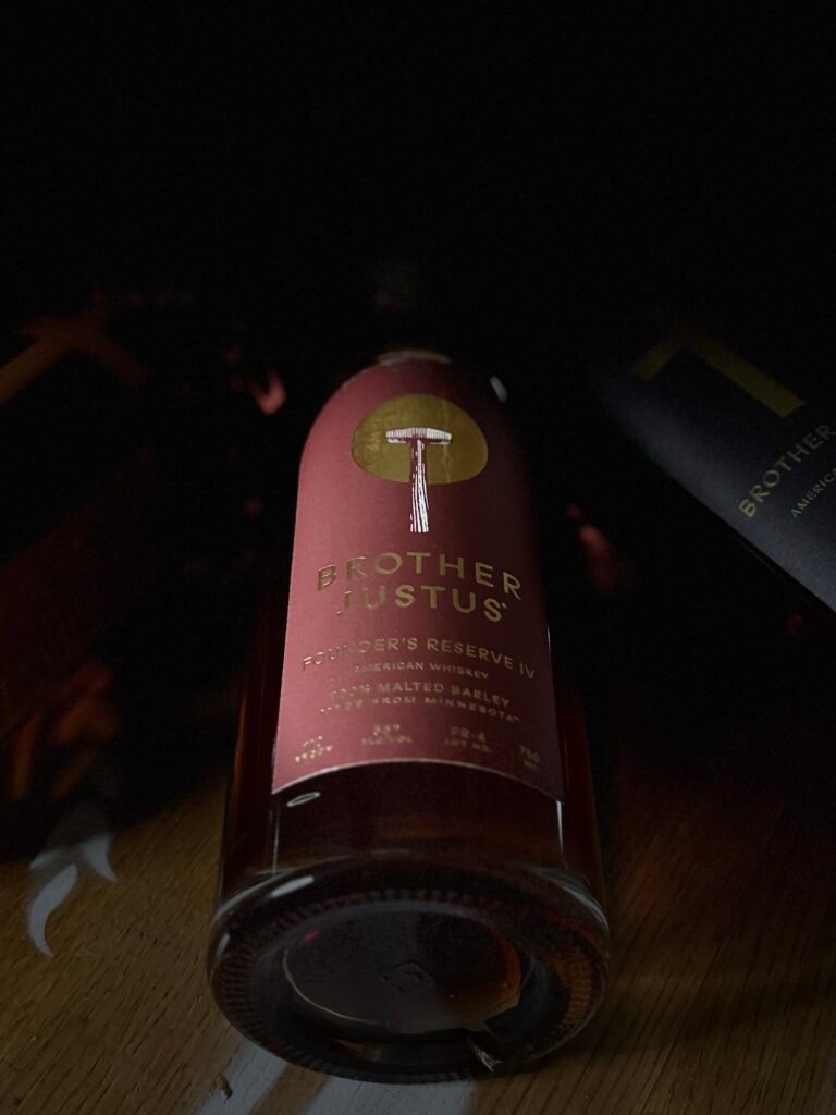 Brother Justus' Founder's Reserve IV spotlighted and darkened