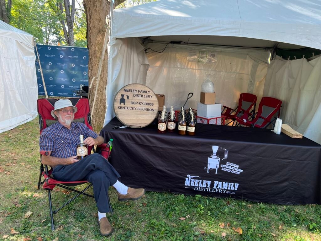 PaPaw signing bottles at the Kentucky Bourbon Festival