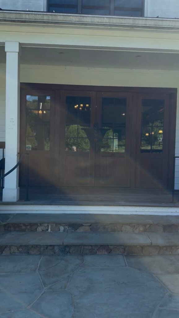VDC tasting room front doors