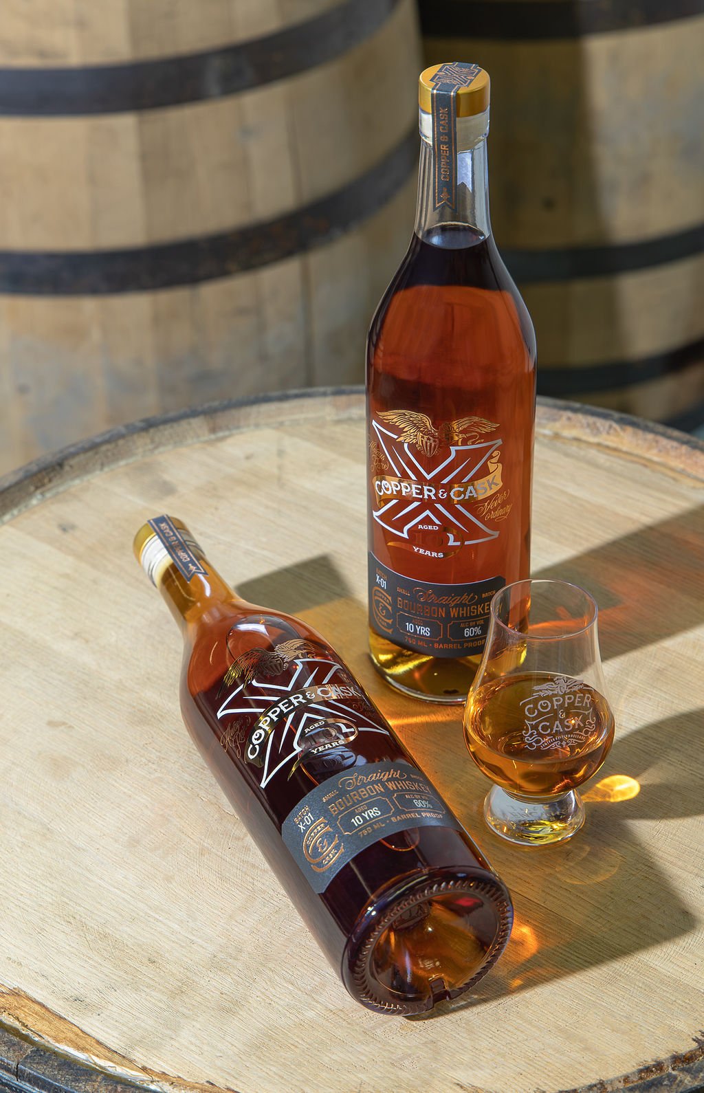 Copper & Cask's new "X" permanent barrel proof bourbon release