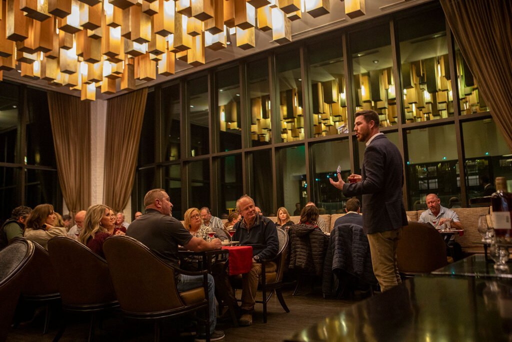 Nick Smith leads tasting