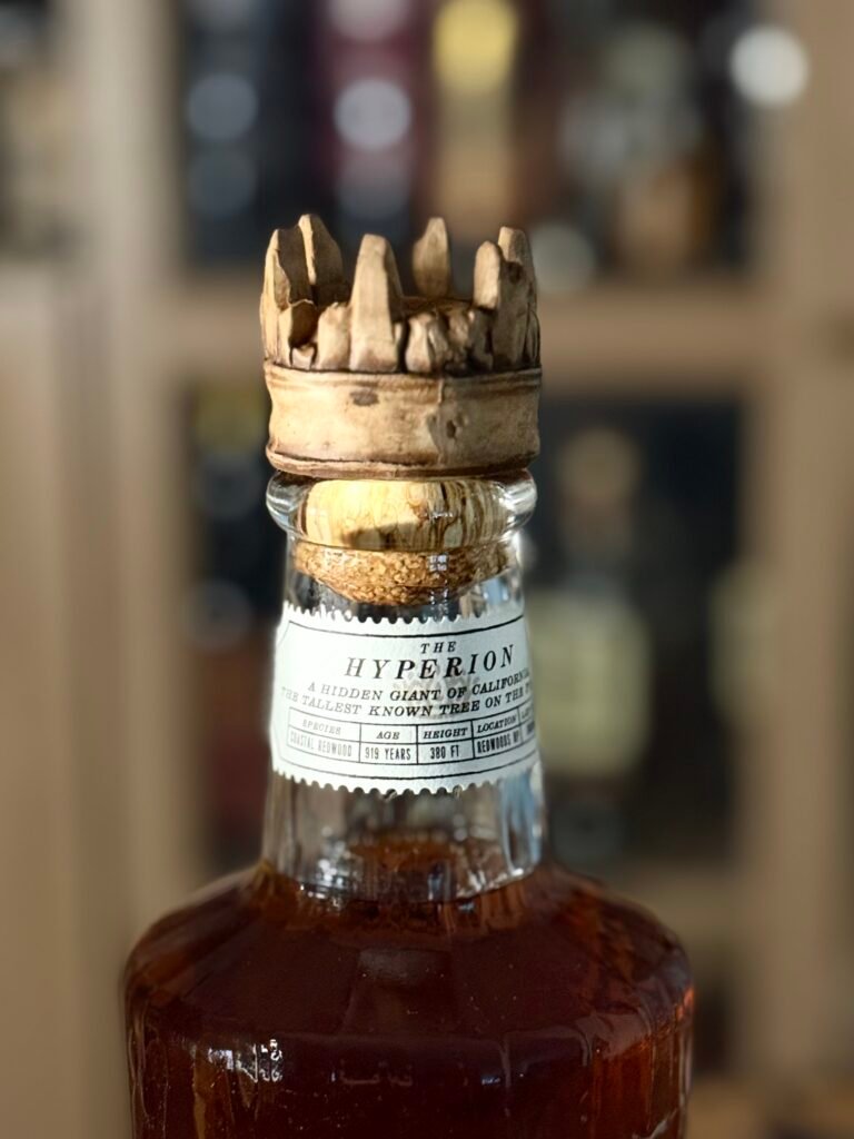 Redwood Empire The Hyperion whiskey crown-like wooden topper