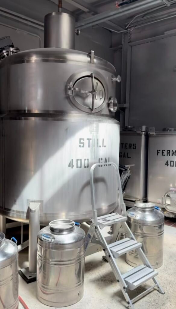 400 Gal still in Reservoir's distillation room